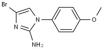 4-bromo-1-(4-methoxyphenyl)-1H-imidazol-2-amine Struktur