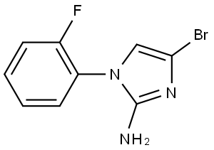 4-bromo-1-(2-fluorophenyl)-1H-imidazol-2-amine Struktur