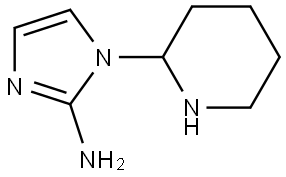 1-(piperidin-2-yl)-1H-imidazol-2-amine Struktur