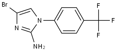 4-bromo-1-(4-(trifluoromethyl)phenyl)-1H-imidazol-2-amine Struktur