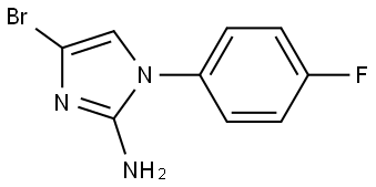 4-bromo-1-(4-fluorophenyl)-1H-imidazol-2-amine Struktur