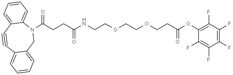 DBCO-PEG2-PFP ester Struktur