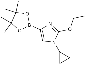 1-cyclopropyl-2-ethoxy-4-(4,4,5,5-tetramethyl-1,3,2-dioxaborolan-2-yl)-1H-imidazole Struktur