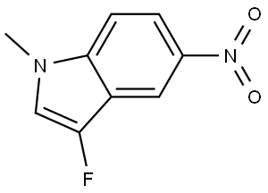 1H-Indole, 3-fluoro-1-methyl-5-nitro- Struktur