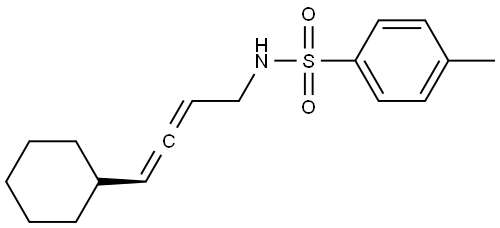 (S)-N-(4-cyclohexylbuta-2,3-dien-1-yl)-4-methylbenzenesulfonamide Struktur