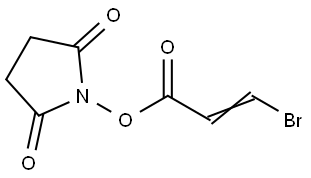 2-Propenoic acid, 3-bromo-, 2,5-dioxo-1-pyrrolidinyl ester Struktur