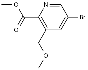 methyl 5-bromo-3-(methoxymethyl)picolinate Struktur