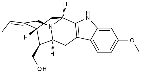 Sarpagan-17-ol, 11-methoxy-, (16S)- Struktur