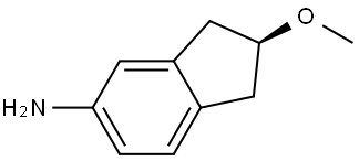 (S)-2,3-Dihydro-2-methoxy-1H-inden-5-amine Struktur