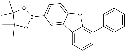 Dibenzofuran, 6-phenyl-2-(4,4,5,5-tetramethyl-1,3,2-dioxaborolan-2-yl)- Struktur