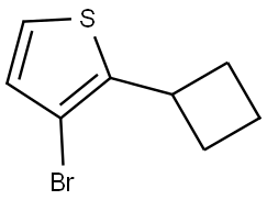 3-bromo-2-cyclobutylthiophene Struktur