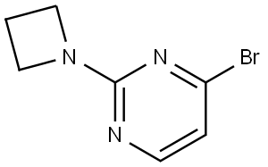 2-(azetidin-1-yl)-4-bromopyrimidine Struktur