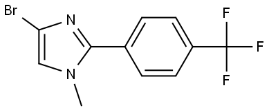 4-bromo-1-methyl-2-(4-(trifluoromethyl)phenyl)-1H-imidazole Struktur