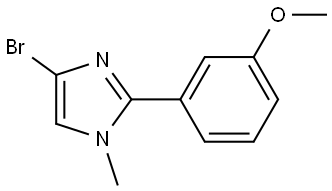 4-bromo-2-(3-methoxyphenyl)-1-methyl-1H-imidazole Struktur