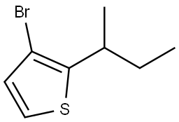 3-bromo-2-(sec-butyl)thiophene Struktur