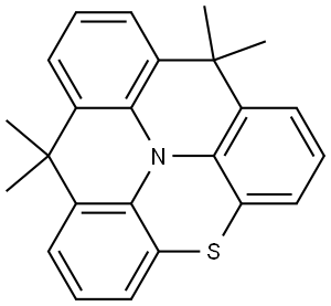 8H,12H-Benzo[1,9]quinolizino[3,4,5,6,7-klmn]phenothiazine, 8,8,12,12-tetramethyl- Struktur