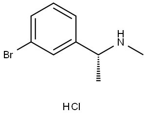 (1R)-1-(3-Bromophenyl)-N-methyl-ethanamine hydrochloride Struktur