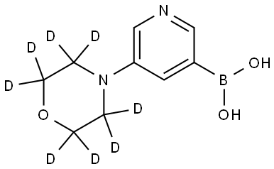 (5-(morpholino-d8)pyridin-3-yl)boronic acid Struktur