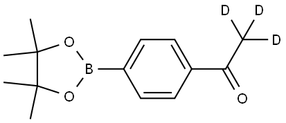 1-(4-(4,4,5,5-tetramethyl-1,3,2-dioxaborolan-2-yl)phenyl)ethan-1-one-2,2,2-d3 Struktur