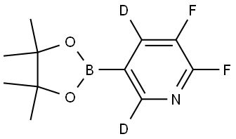 2,3-difluoro-5-(4,4,5,5-tetramethyl-1,3,2-dioxaborolan-2-yl)pyridine-4,6-d2 Struktur