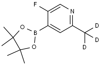 5-fluoro-2-(methyl-d3)-4-(4,4,5,5-tetramethyl-1,3,2-dioxaborolan-2-yl)pyridine Struktur