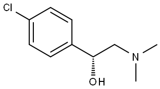 (R)-1-(4-chlorophenyl)-2-(dimethylamino)ethan-1-ol Struktur