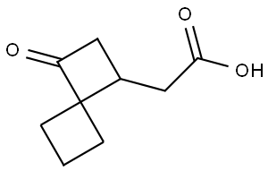 2-(3-Oxospiro[3.3]heptan-1-yl)acetic acid Struktur