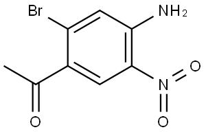 1-(4-Amino-2-bromo-5-nitro-phenyl)-ethanone Struktur