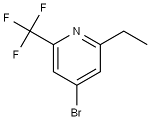 4-bromo-2-ethyl-6-(trifluoromethyl)pyridine Struktur