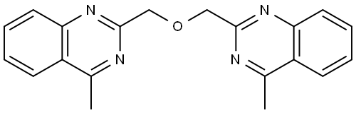 2,2'-(Oxydimethanediyl)bis(4-methylquinazoline) Structure