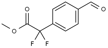 Benzeneacetic acid, α,α-difluoro-4-formyl-, methyl ester Struktur