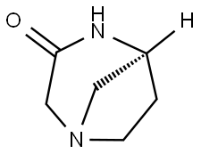 (1R,5S)-1,4-diazabicyclo[3.2.1]octan-3-one Struktur