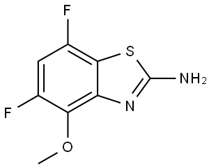 5,7-difluoro-4-methoxy-1,3-benzothiazol-2-amine Struktur