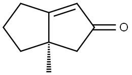 (3AR)-3A-METHYL-3A,4,5,6-TETRAHYDRO-2(3H)-PENTALENONE Struktur