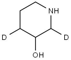 piperidin-2,4-d2-3-ol Struktur