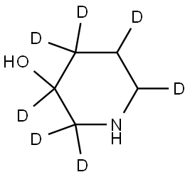 piperidin-2,2,3,4,4,5,6-d7-3-ol Struktur