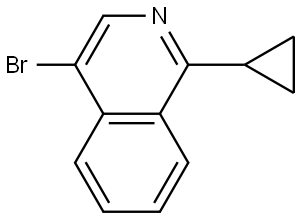 4-bromo-1-cyclopropylisoquinoline Struktur