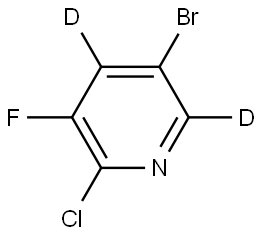 5-bromo-2-chloro-3-fluoropyridine-4,6-d2 Struktur