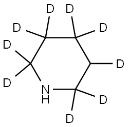 piperidine-2,2,3,3,4,4,5,6,6-d9 Struktur