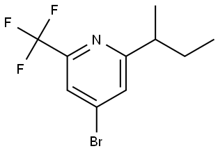 4-bromo-2-(sec-butyl)-6-(trifluoromethyl)pyridine Struktur