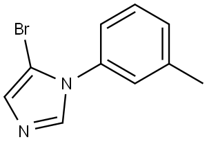 5-bromo-1-(m-tolyl)-1H-imidazole Struktur