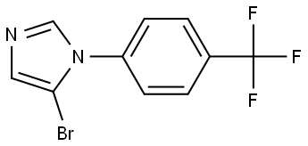 5-bromo-1-(4-(trifluoromethyl)phenyl)-1H-imidazole Struktur