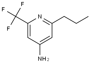 2-propyl-6-(trifluoromethyl)pyridin-4-amine Struktur