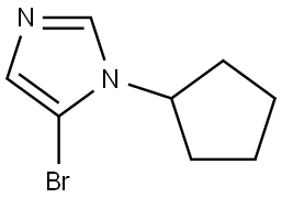 5-bromo-1-cyclopentyl-1H-imidazole Struktur