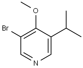 3-bromo-5-isopropyl-4-methoxypyridine Struktur