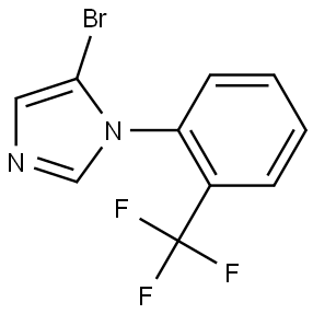 5-bromo-1-(2-(trifluoromethyl)phenyl)-1H-imidazole Struktur