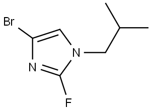 4-bromo-2-fluoro-1-isobutyl-1H-imidazole Struktur