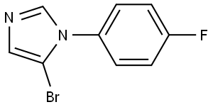 5-bromo-1-(4-fluorophenyl)-1H-imidazole Struktur