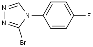 3-bromo-4-(4-fluorophenyl)-4H-1,2,4-triazole Struktur