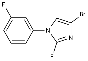 4-bromo-2-fluoro-1-(3-fluorophenyl)-1H-imidazole Struktur